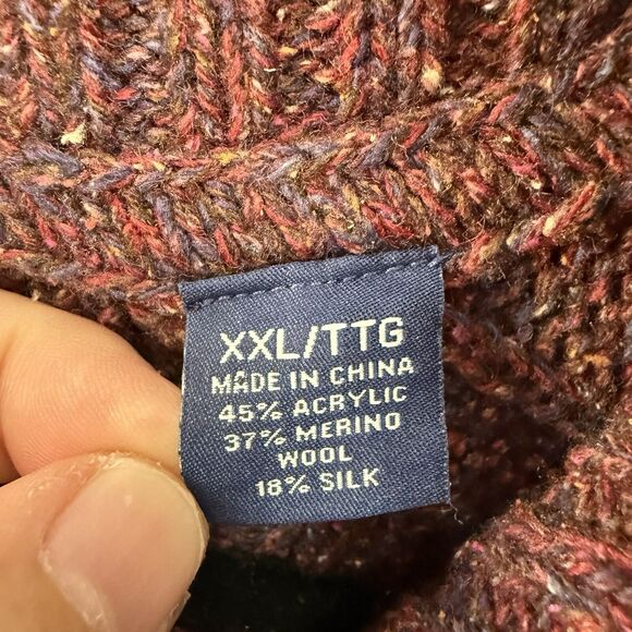 Tommy Bahama Sweater Mens XXL Merino Wool Silk 1/4 Zip Academia Preppy 2XL - Picture 4 of 10